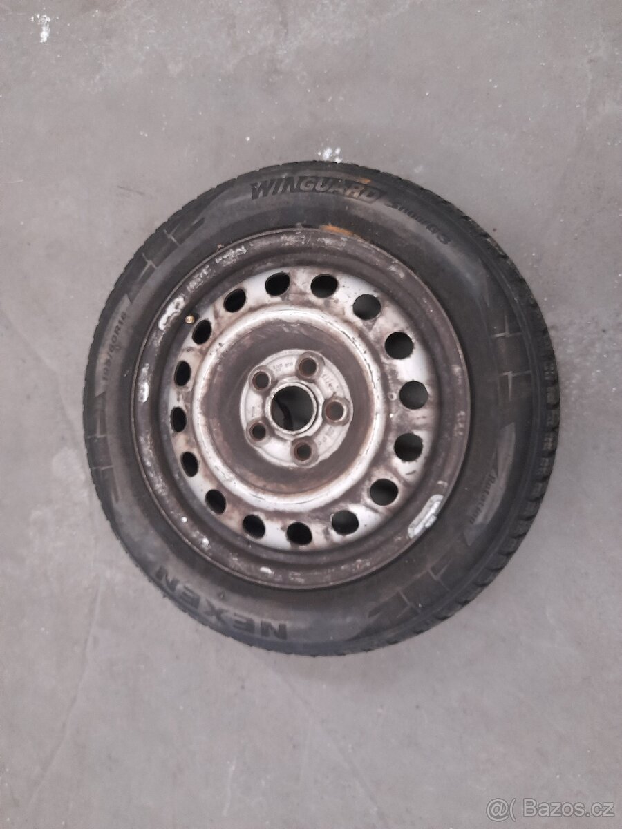 1ks pneu s diskem 195/60 R16