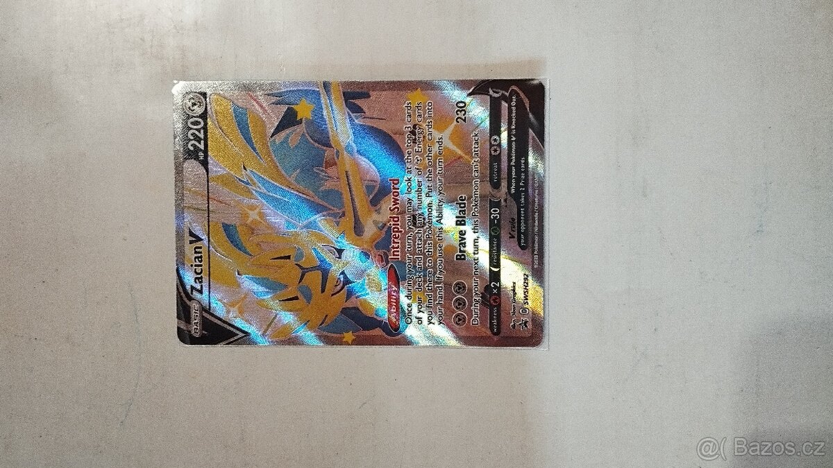 Pokémon karta Shiny Zacian V SWSH292