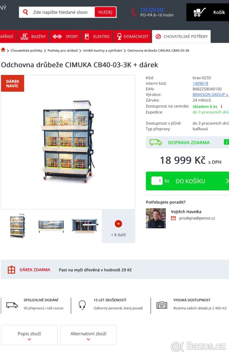 Odchovna cimuka nova