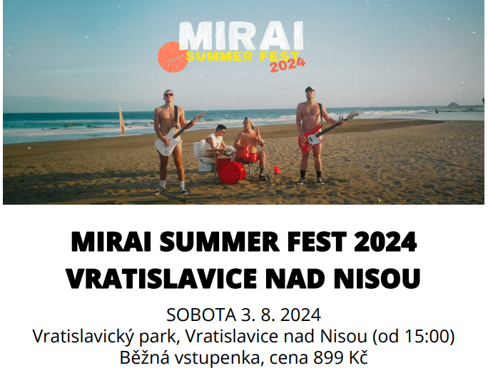 MIRAI SUMMER FEST - Vratislavice nad Nisou 2.8.2025