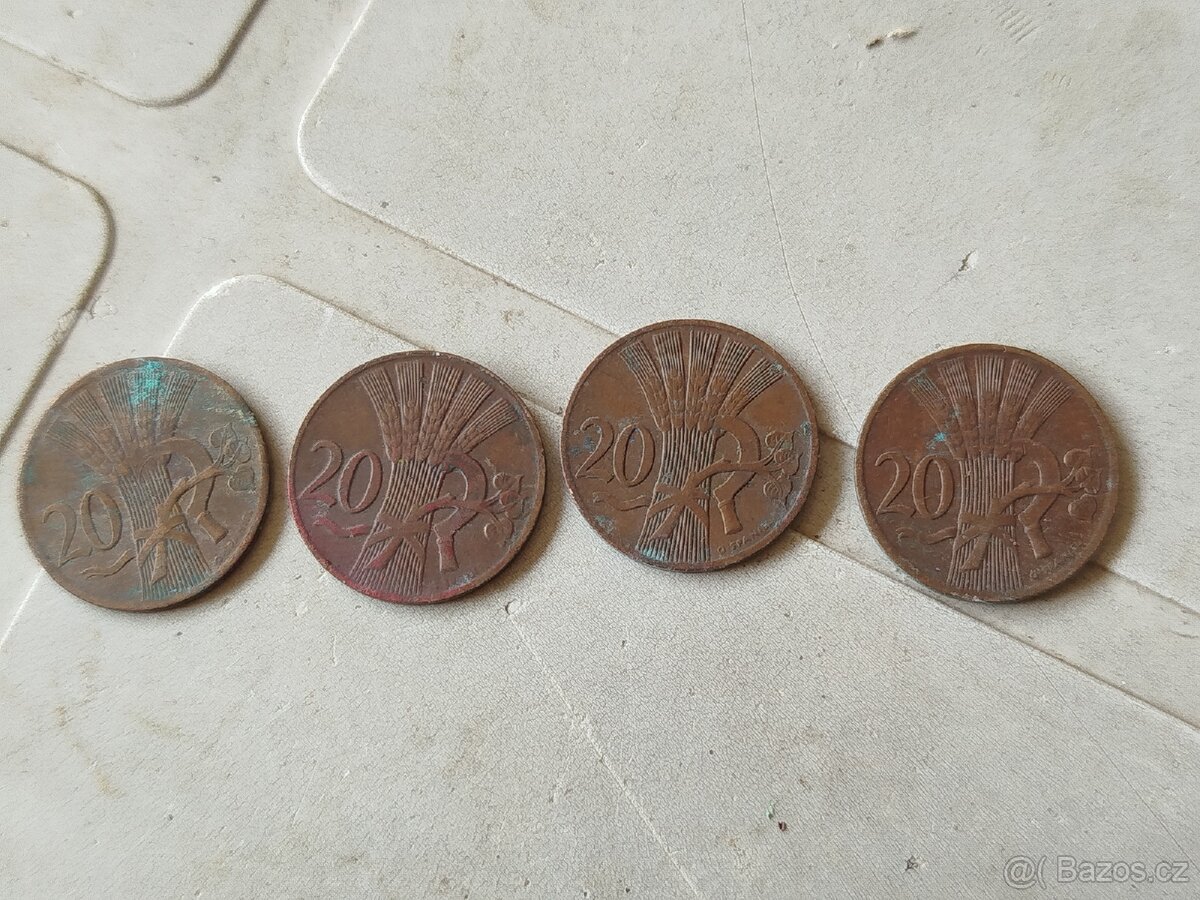 Mince 20 haléř 1948,1949