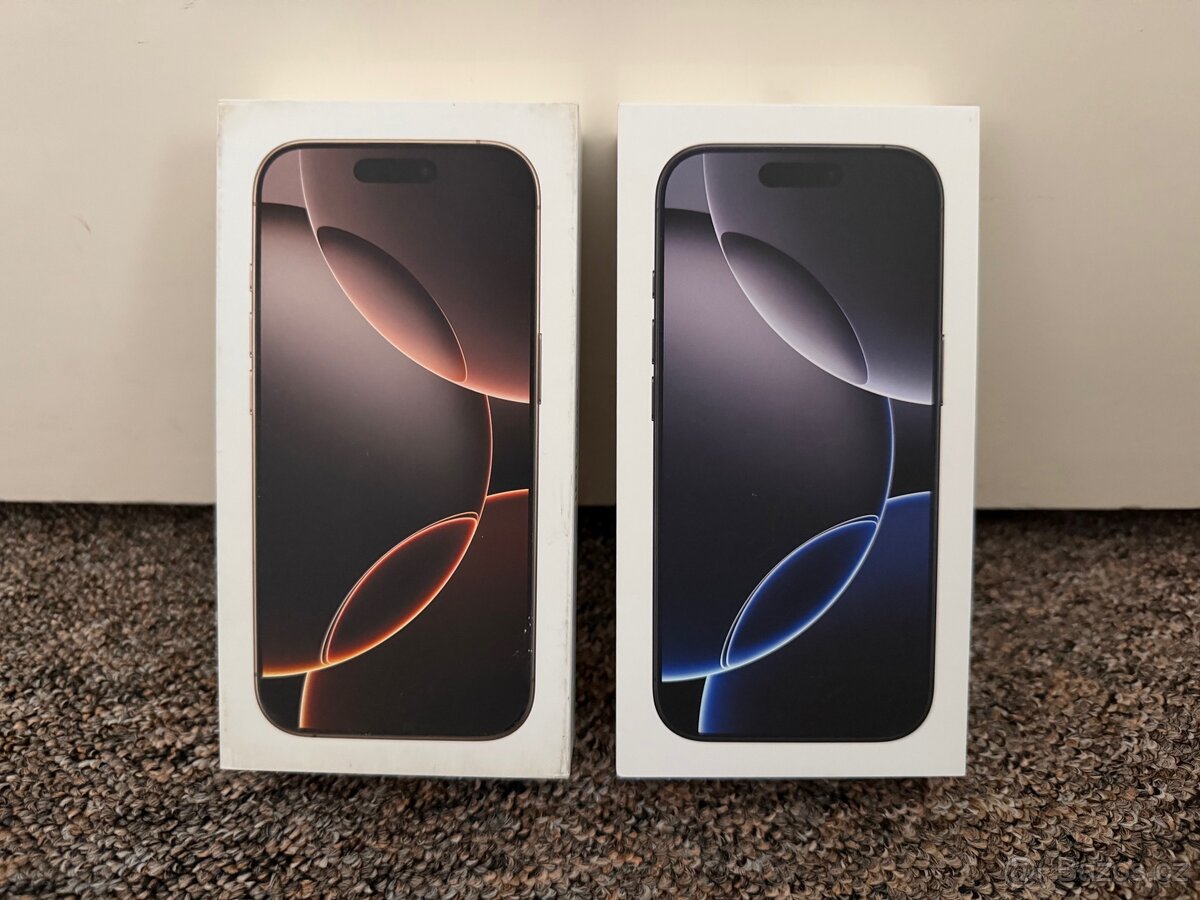 Apple iPhone 16 Pro 256gb Black a Desert. 2 roky CZ zaruka.