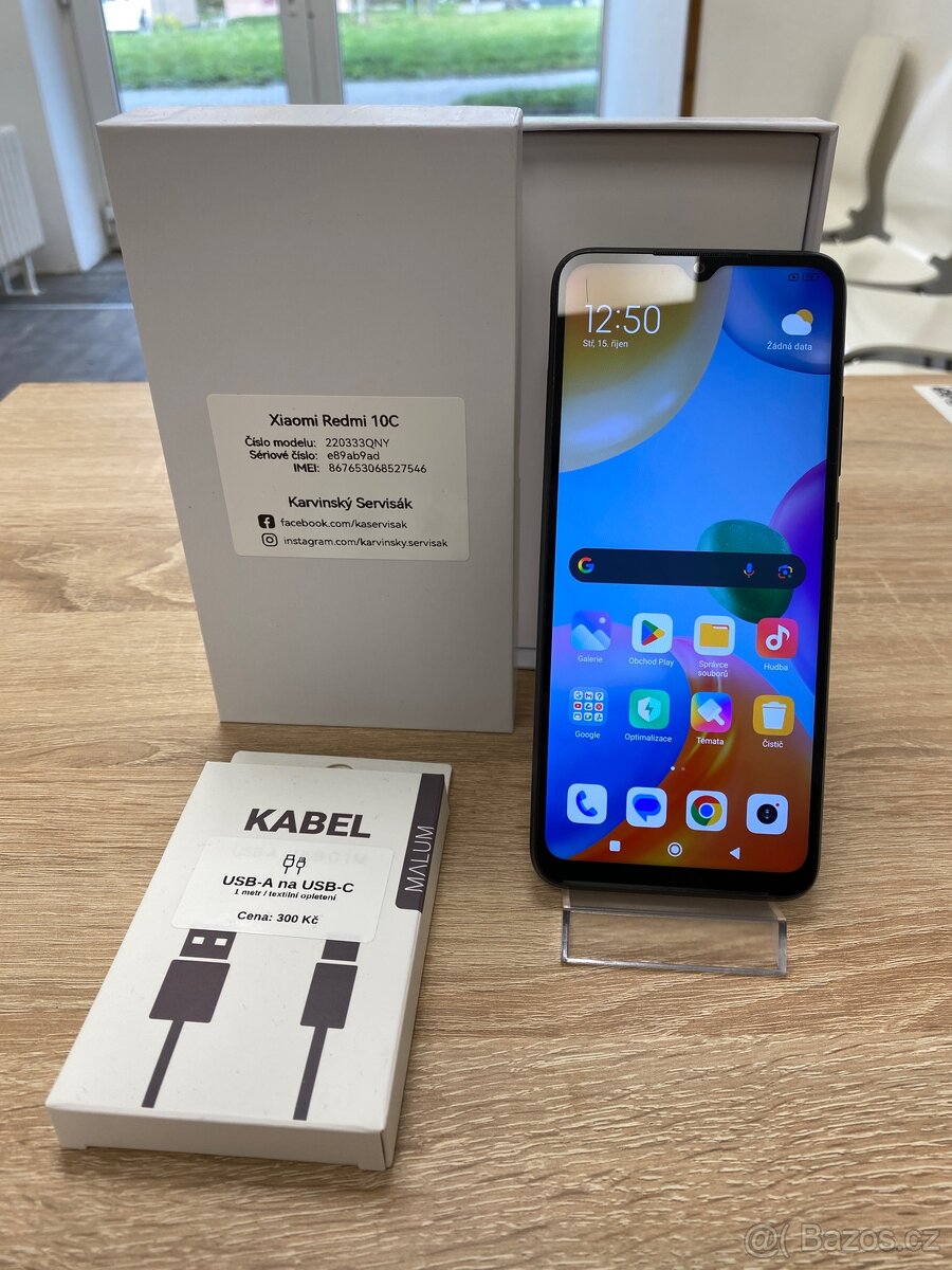 Xiaomi Redmi 10C, 64 Gb - černá