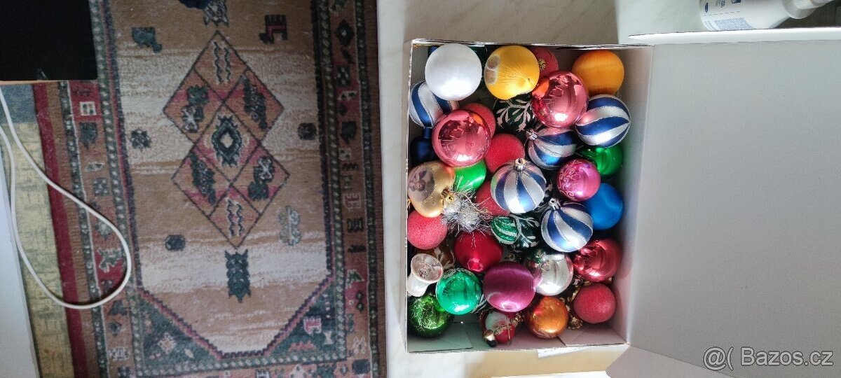 Vánoční retro ozdoby -koule