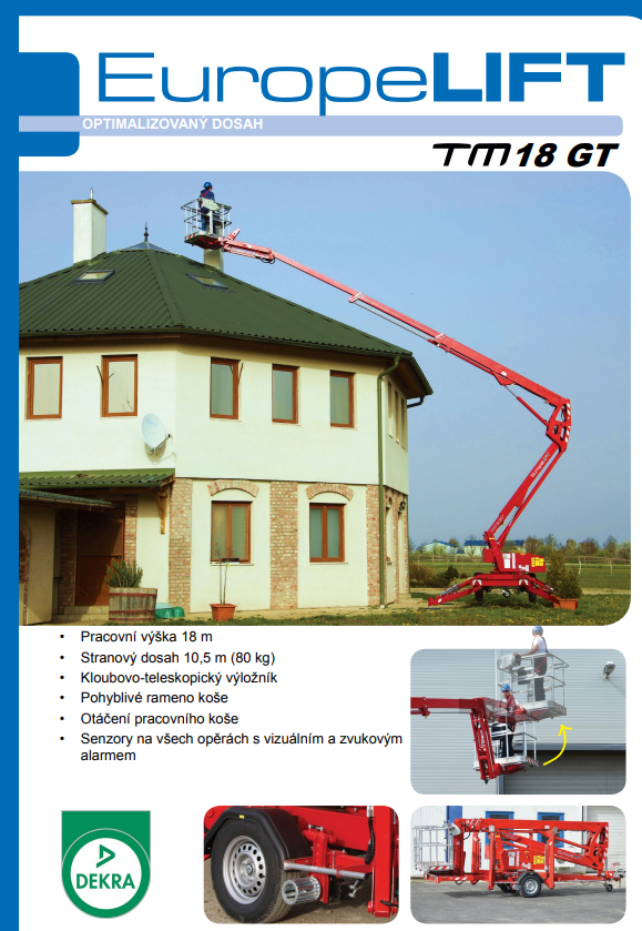 Přívěsná plošina 18m