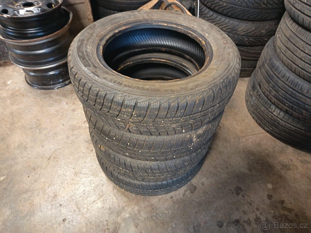 155/70 R13 zimní sada Barum kolem 6mm