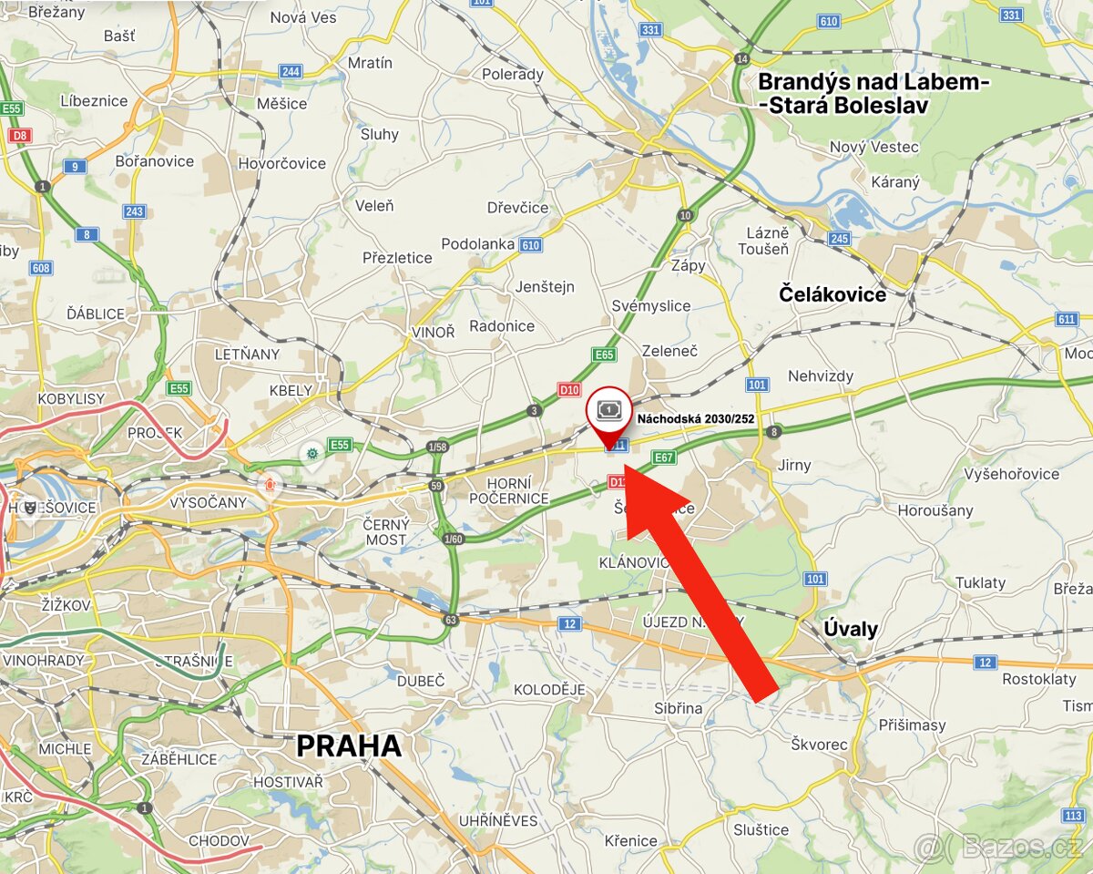 PRONAJMU, venkovní plochu 500m2, Horní Počernice.