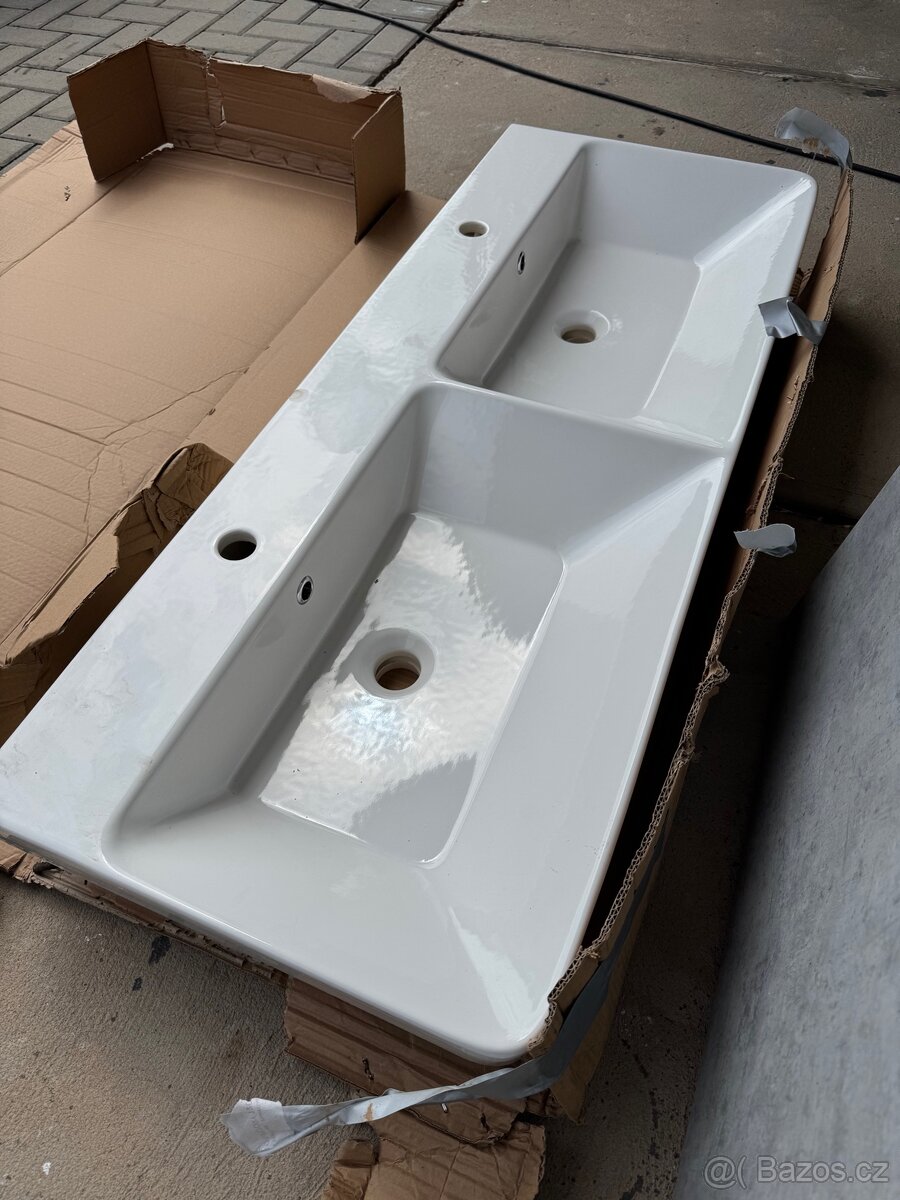 Dvoj umyvadlo Keramické Myjoys Victory 120 Dřevojas