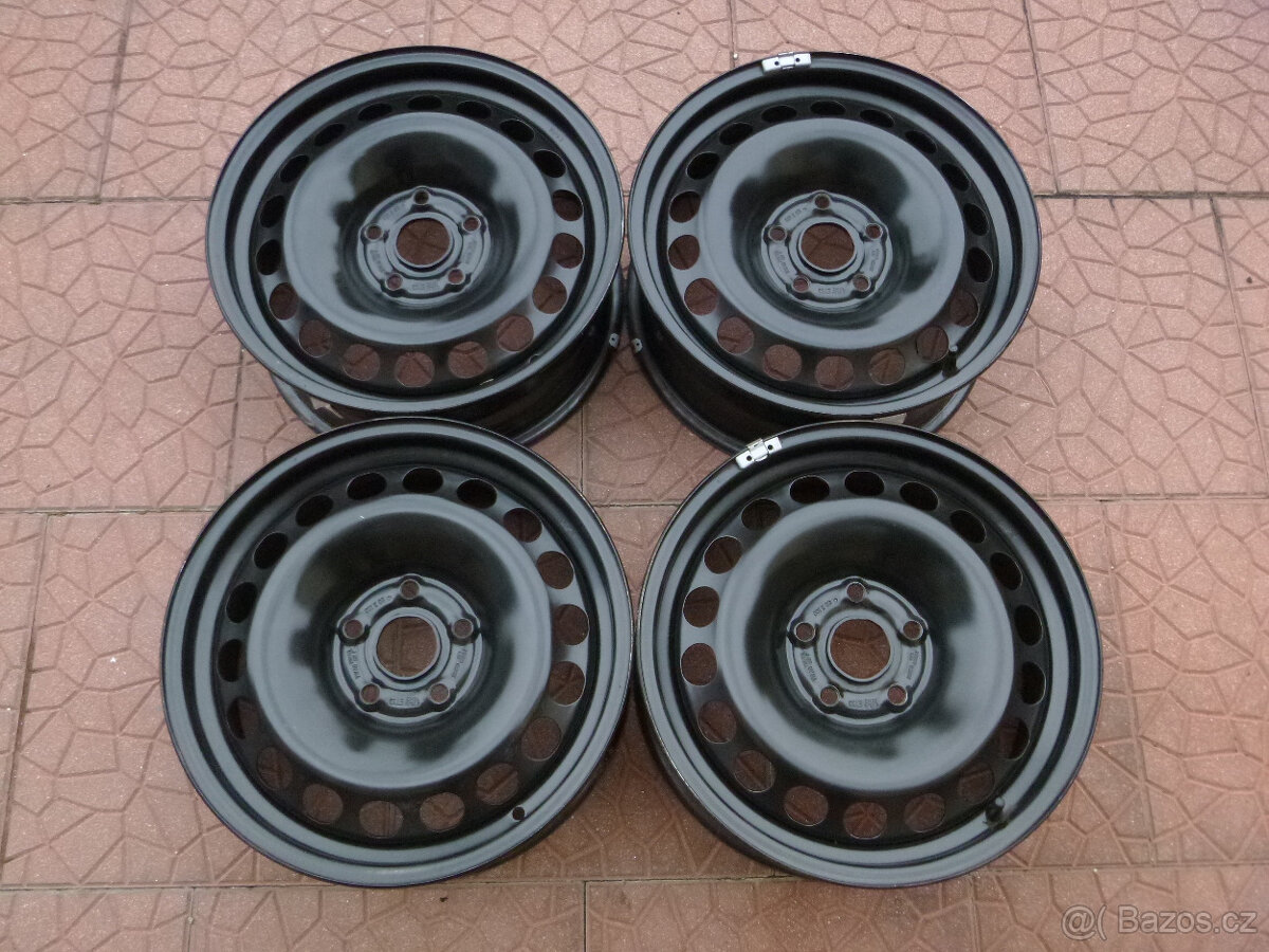 Plechové disky kola sada originál VW 5x112 6,5Jx16 ET33