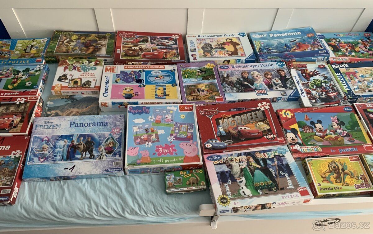 puzzle pro děti - asi 25-30 kusů