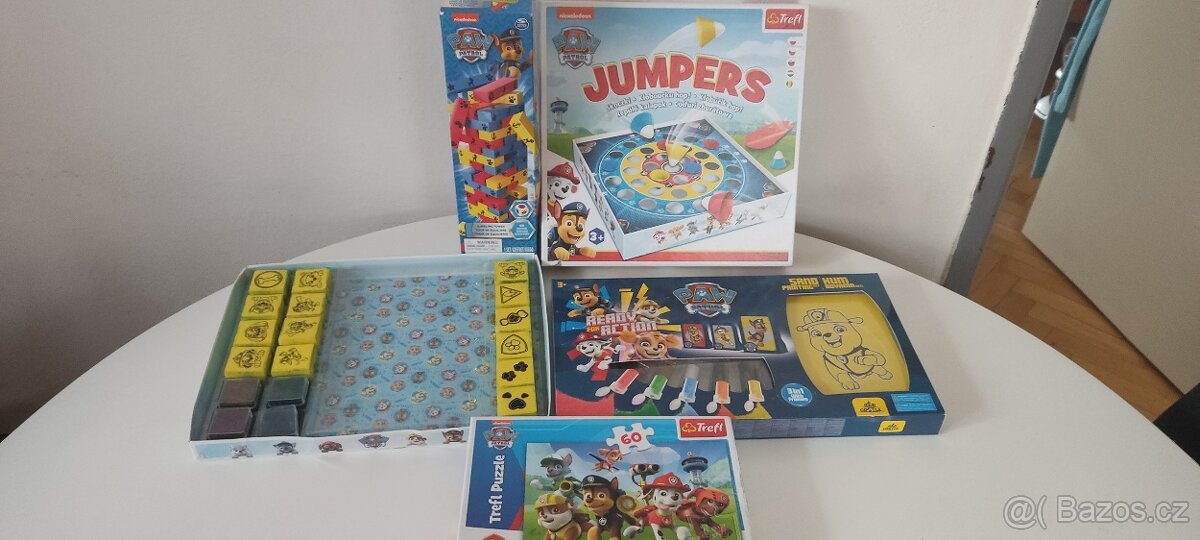 Puzzle Tlapková patrola, razítka, hra