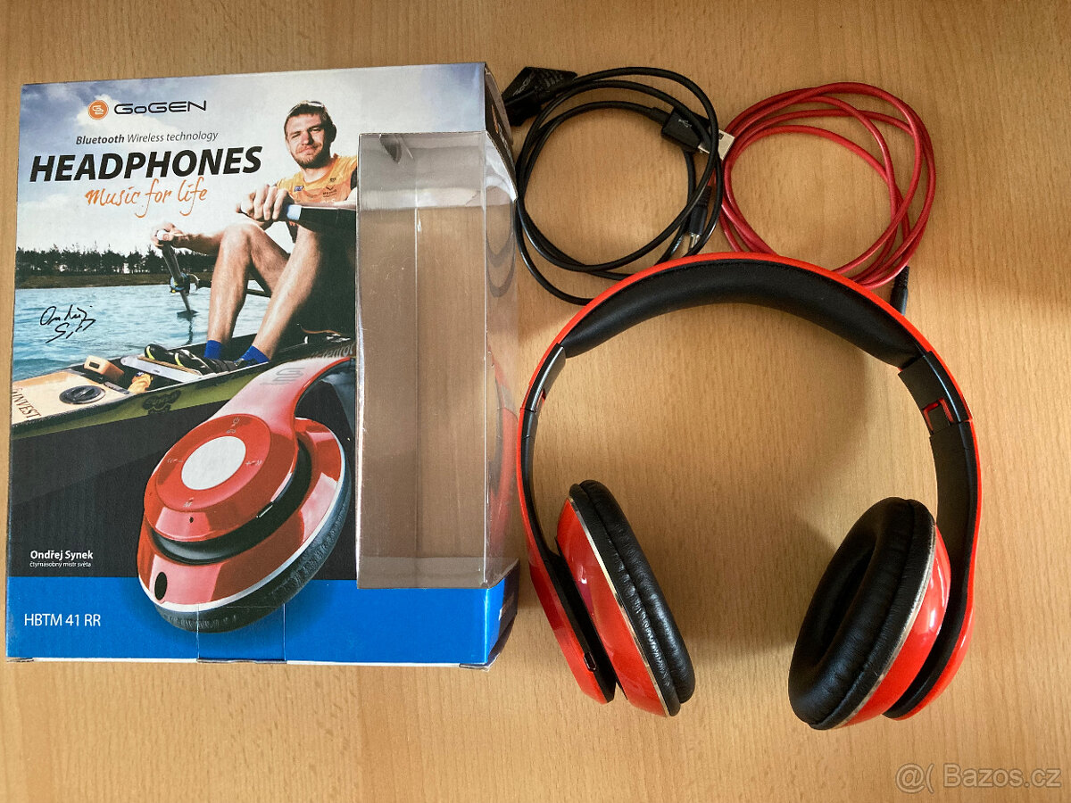 Bezdrátová Bluetooth sluchátka Gogen HBTM 41 RR