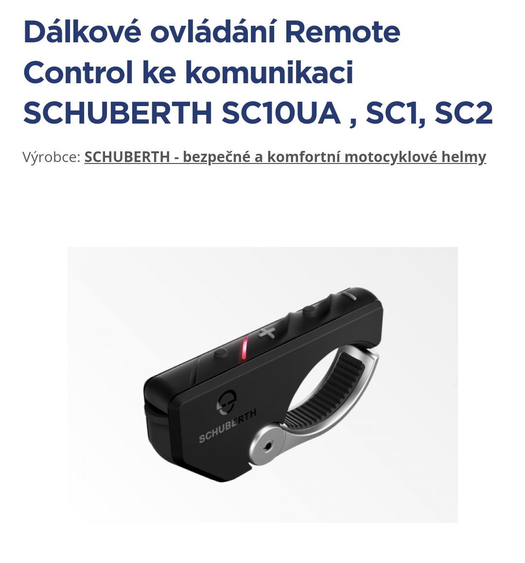 Schuberth Remote control