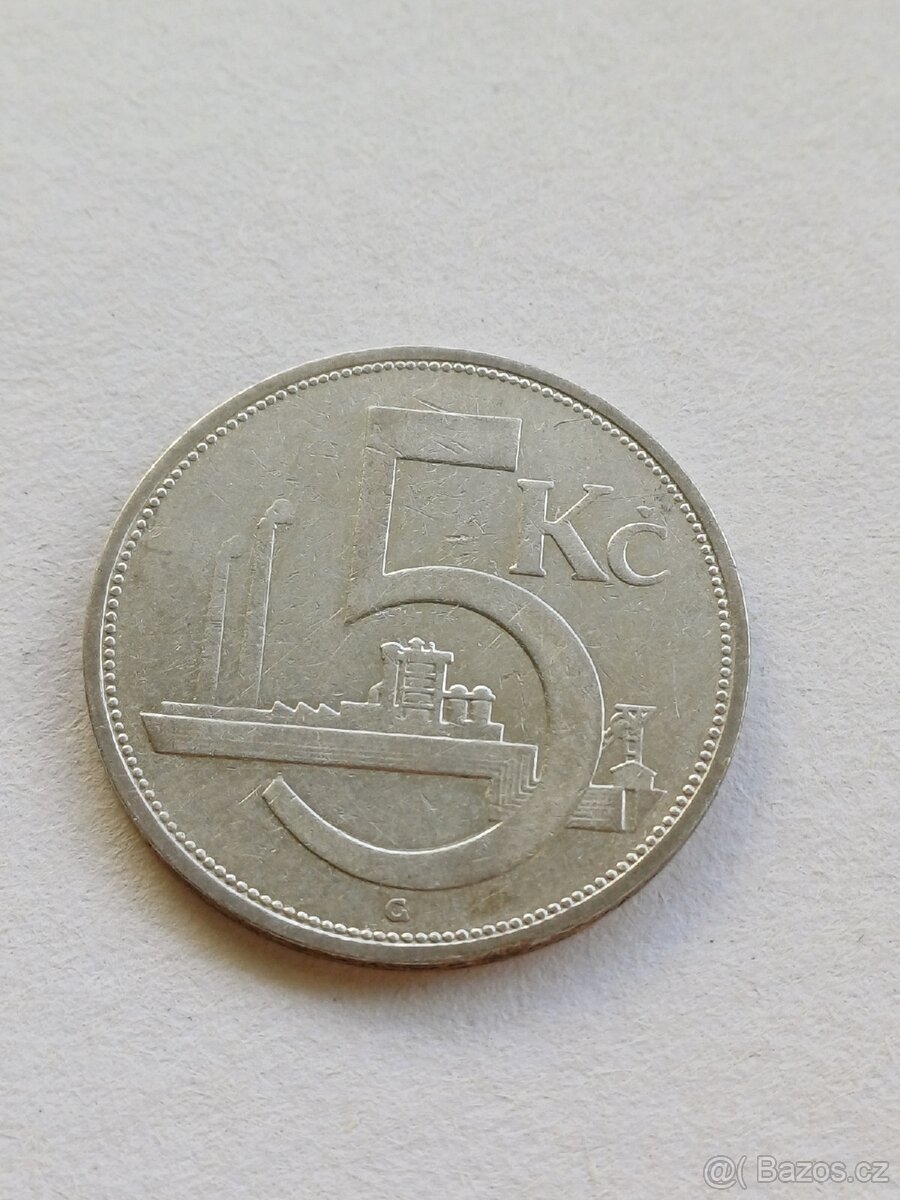 5 koruna 1929