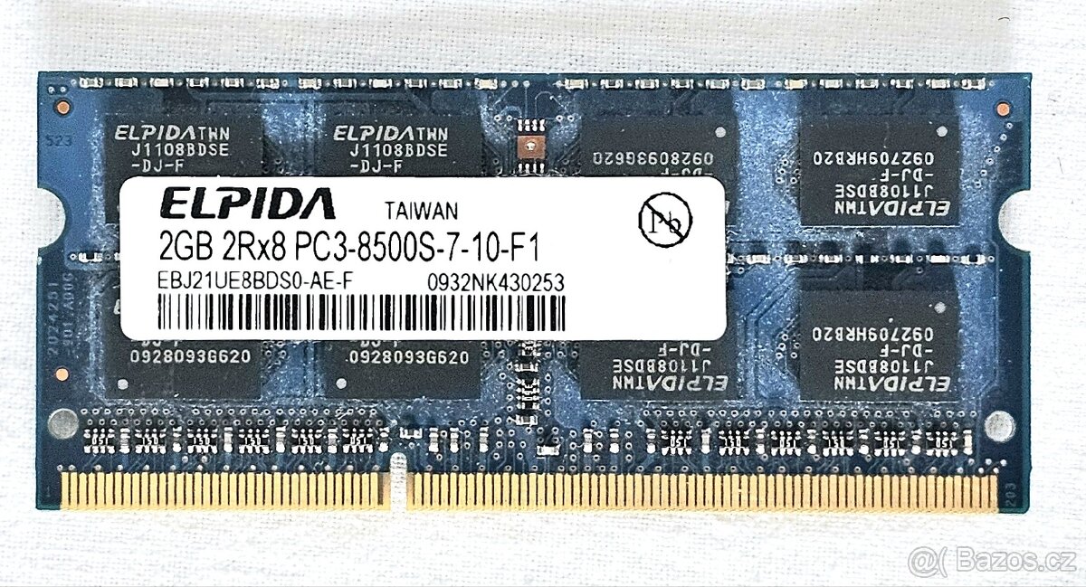 Elpida SODIMM DDR3 2GB 1060