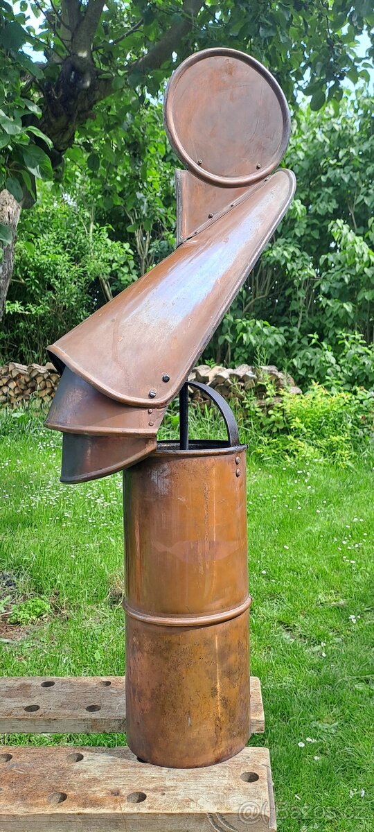 komínový nástavec - měď , 150 mm