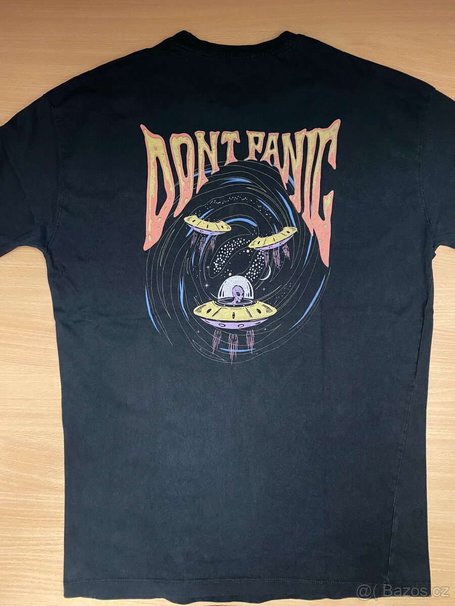 Černé Tričko Dont Panic vel. M Top Stav