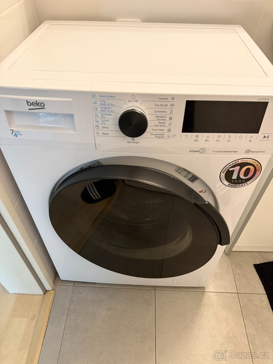 Pračka se sušičkou Beko HTE 7616X0 bílá