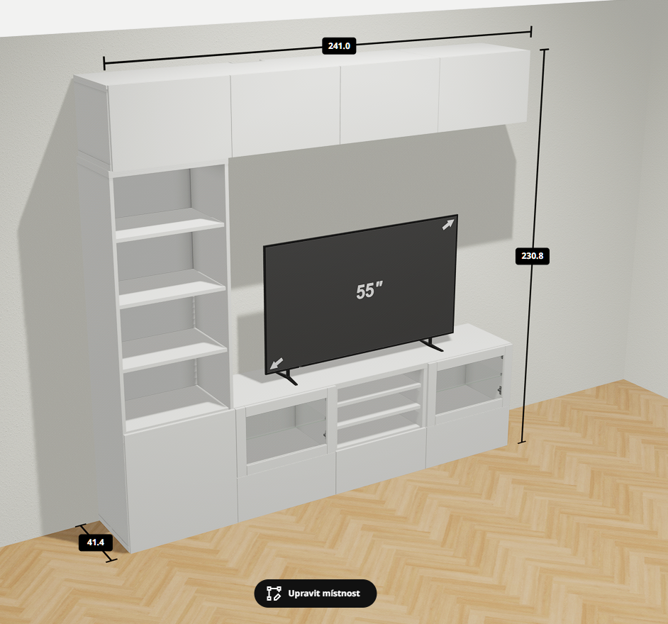 Prodám obývací stěnu IKEA BESTA
