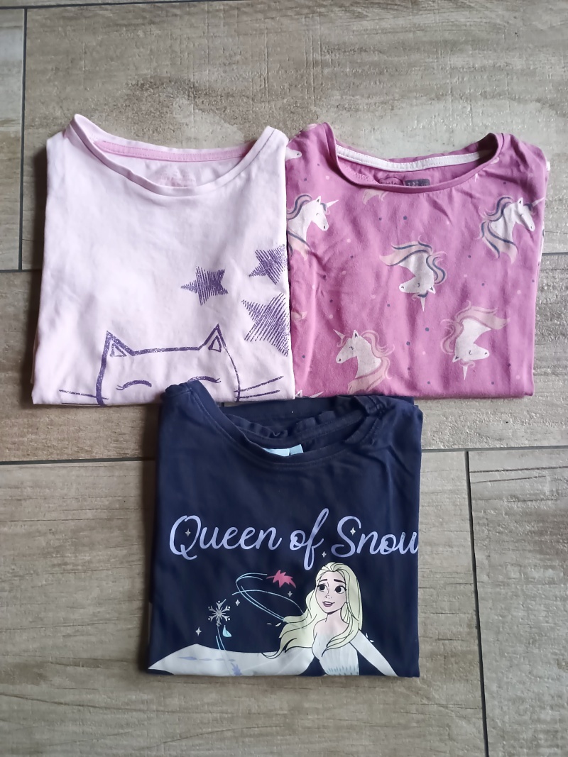 Trička, trika s dlouhým rukávem, vel.122