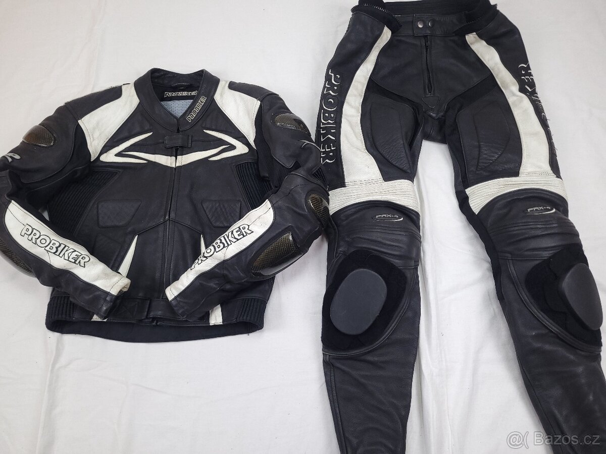 Probiker PRX-4 pánska kožená kombinéza na moto 48 S