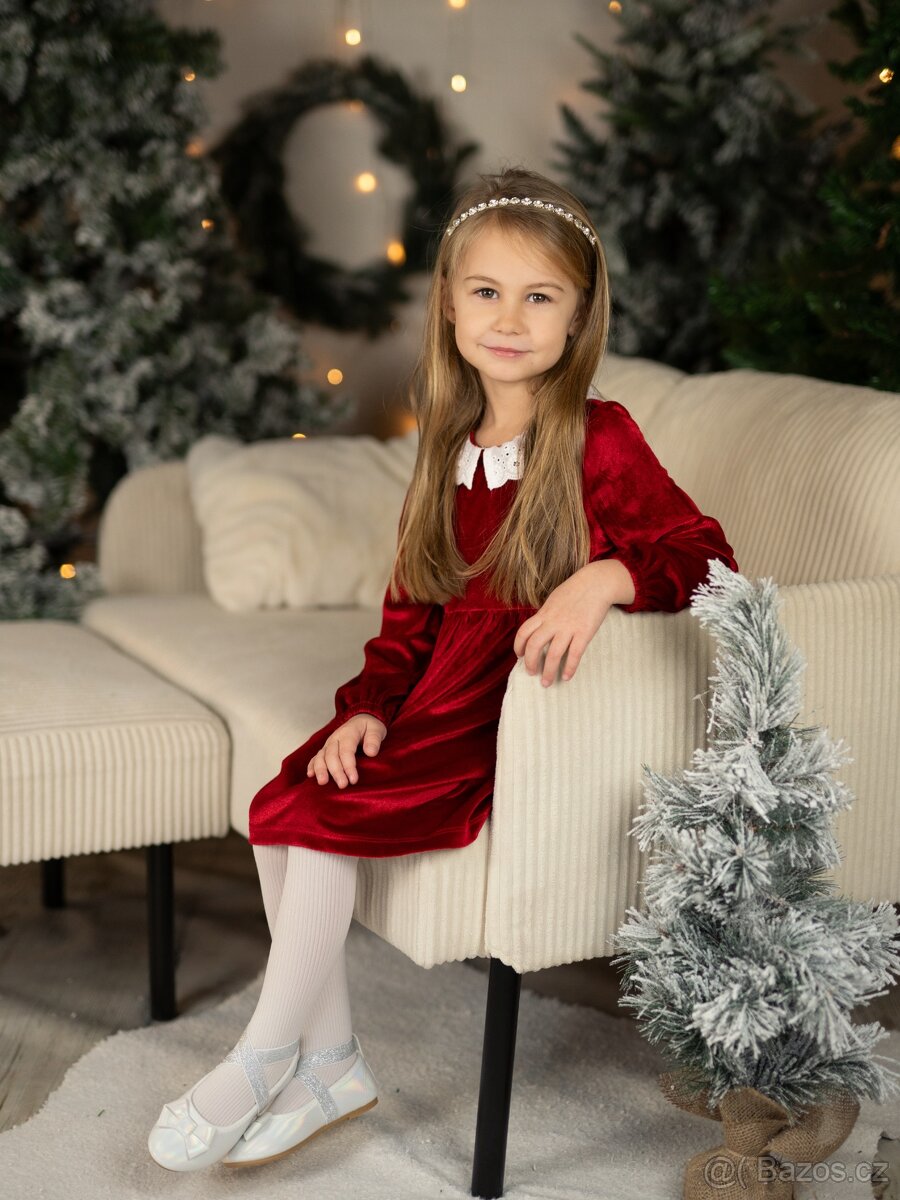 Vánoční šatičky velikost 110