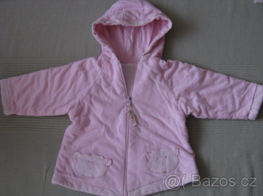 Podzimní bunda, čepice, vesta vše vel.80