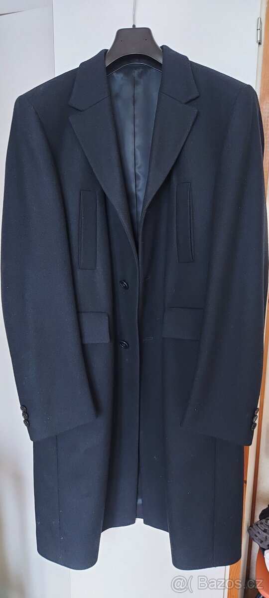 Zimní kabát, tmavě modrý, vel. 50, Praha 5