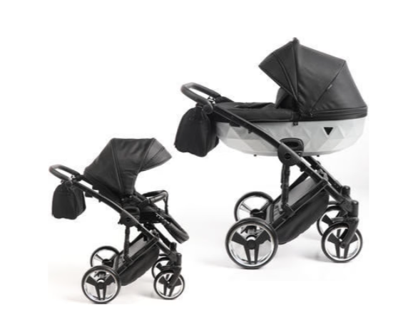 Junama Mirror Satin 01 black/silver