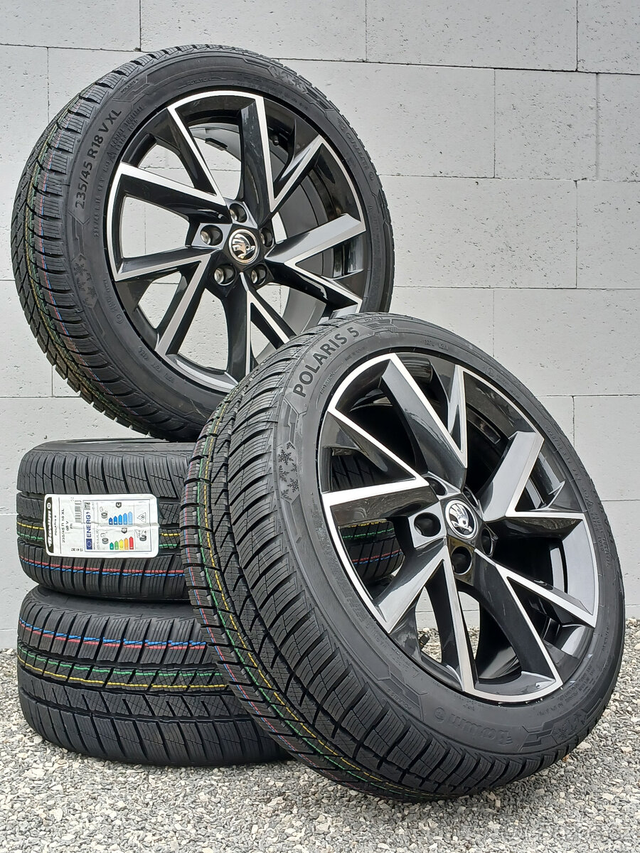 Nová zimní alu kola Vela, orig Škoda Superb 3, 235/45/18