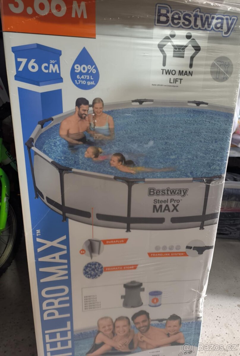 Nový nadzemní bazén Bestway 3,66