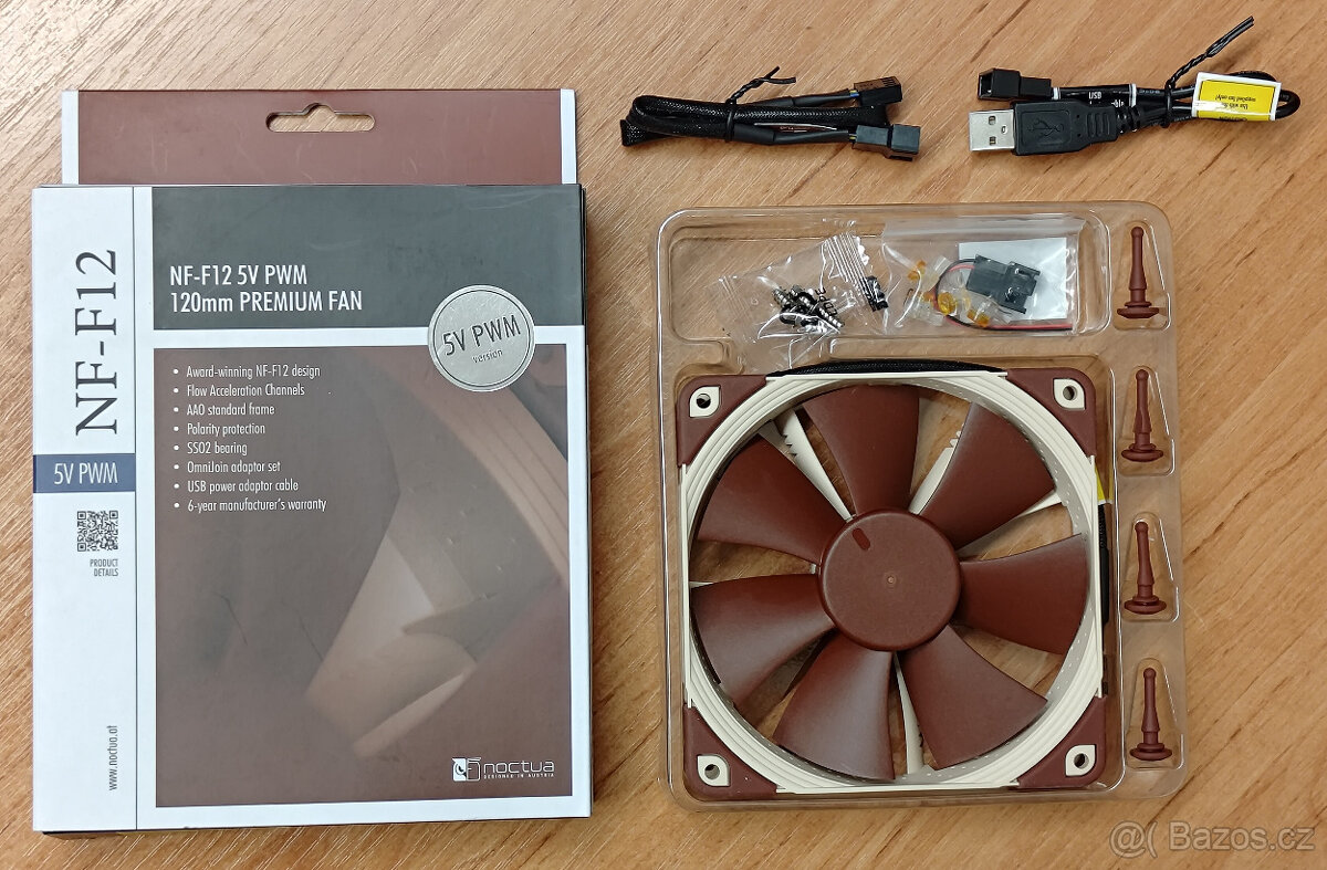 Noctua NF-F12 5V PWM - Novy nikdy nezapojeny