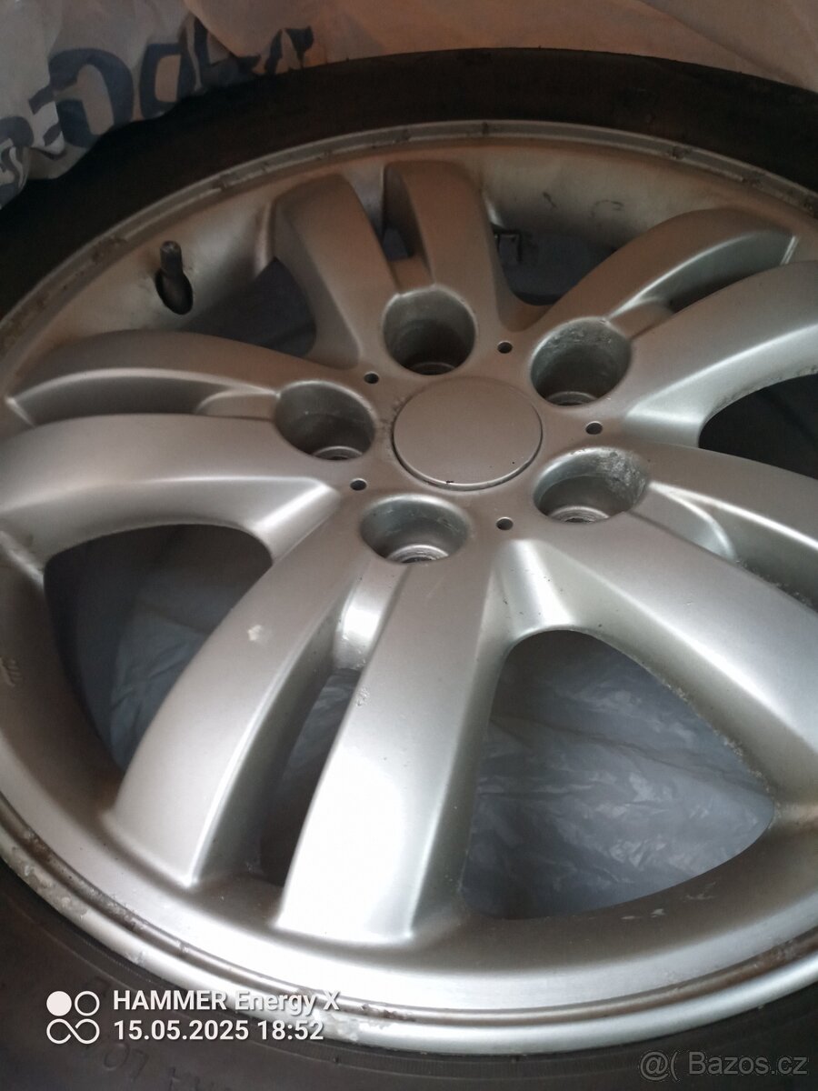 Al kola 4 ks 5x113,5,zánovní pneu,205x60x16