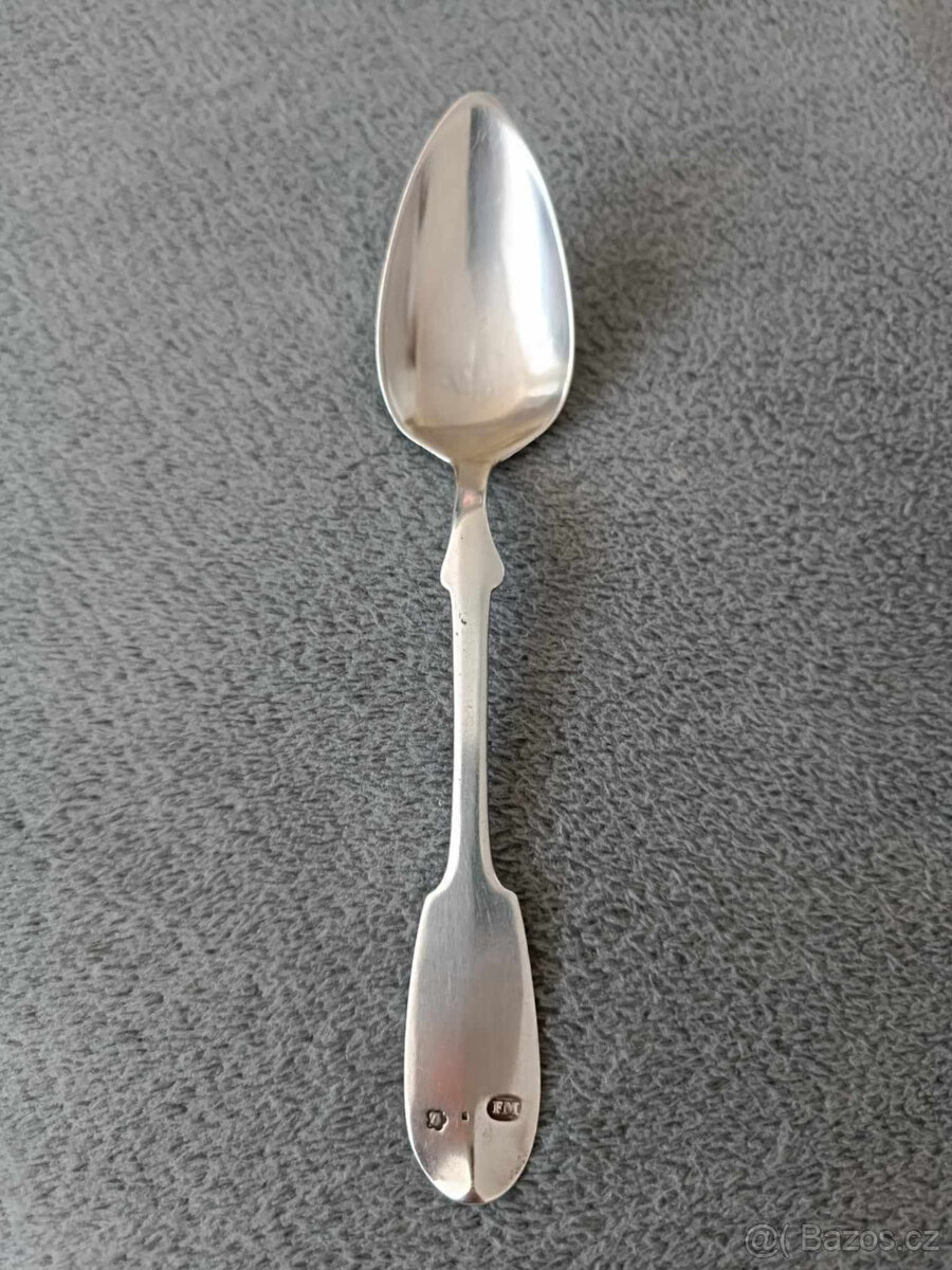 Stříbrná lotová lžička