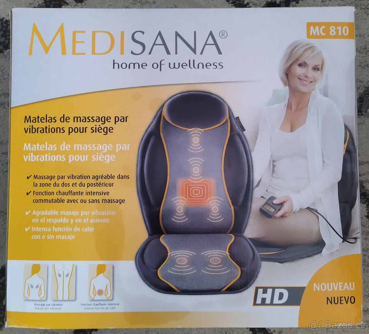 Nová el. masážní podložka Medisana MC810