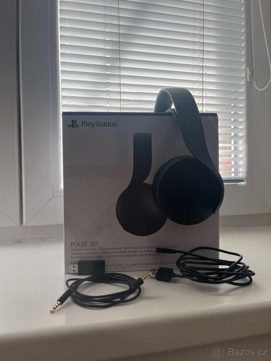 PS5 Pulse 3D bezdrátová sluchátka – TOP stav, jen 1000 Kč