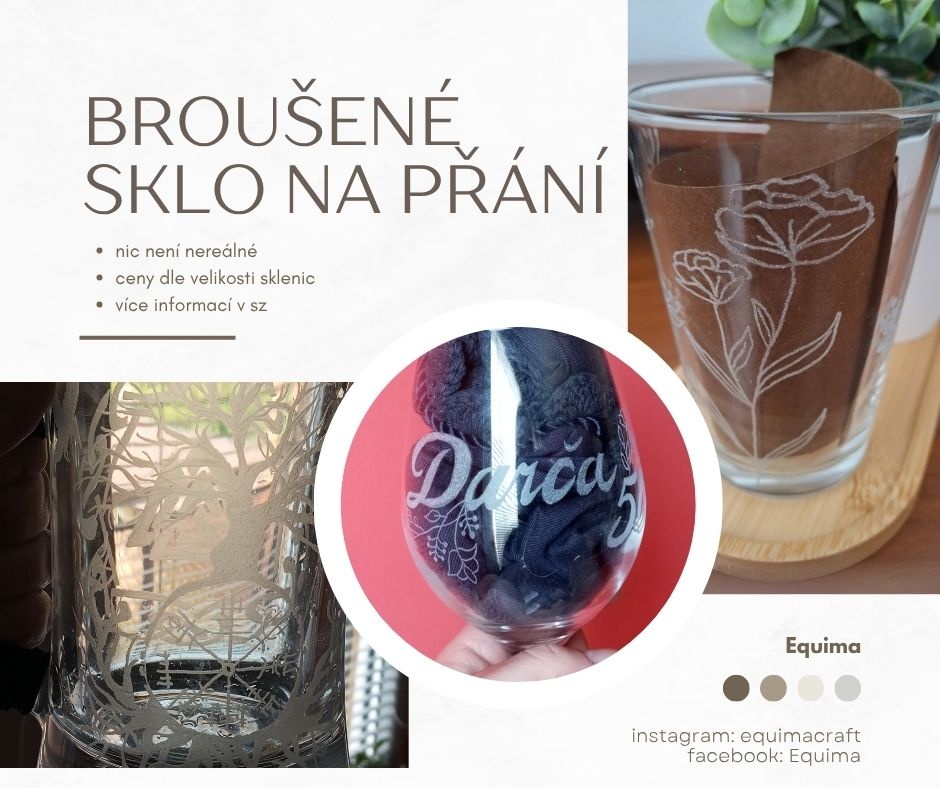 Broušené sklenice