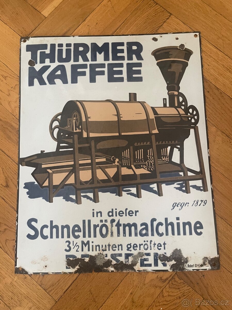 Nemecka smaltovana cedule