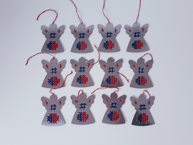 SADA 12 VÁNOČNÍCH OZDOB • ANDĚL • ANDÍLEK NA STROMEČEK