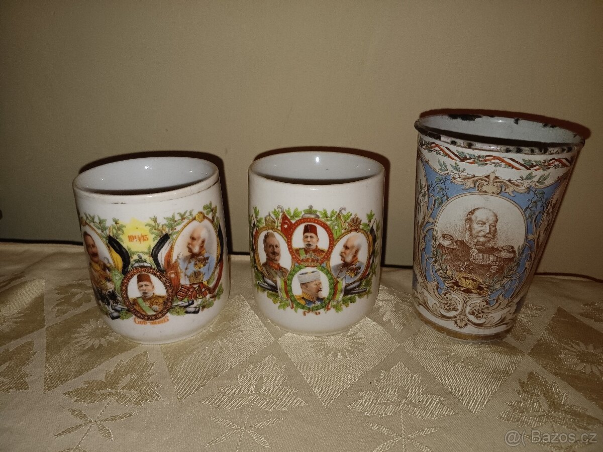 Šálky - Franc Josef, Rakousko Uhersko, 1.světová válka