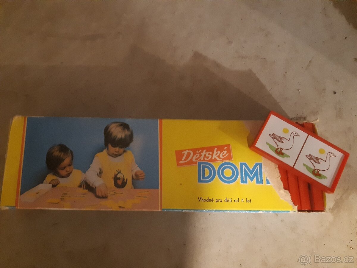Retro hračka - Dětské domino