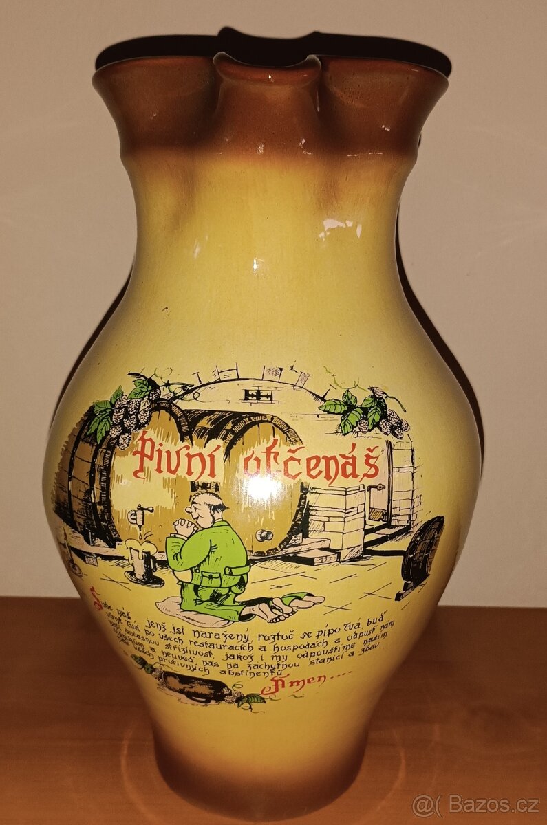 KERAMICKÝ DŽBÁN NA PIVO