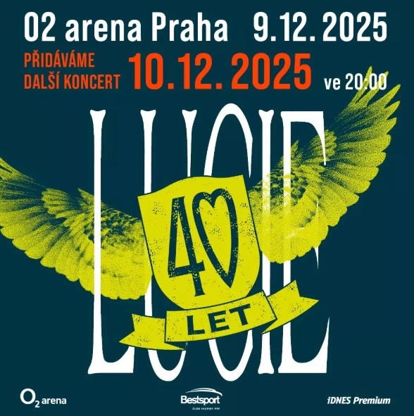 Klubové VIP - LUCIE - 40 LET, O2 Arena - 9.12.2025