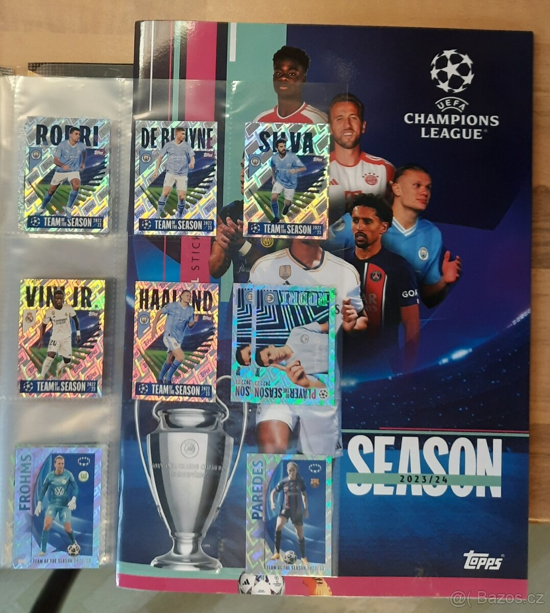 samolepky UEFA Champion League 2023-24 TOPPS