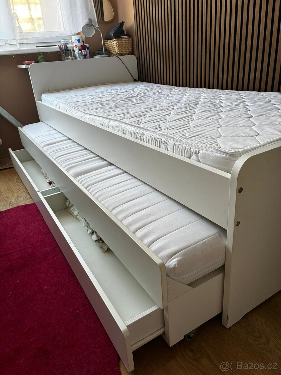 Rozkládací postel s úložným prostorem Ikea