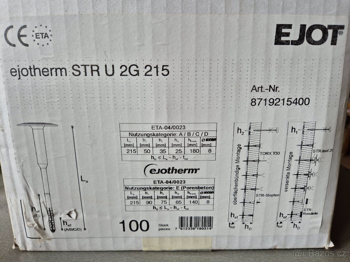 Fasádní hmoždinky