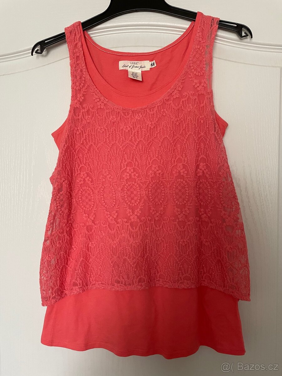 Letní top - dvojitý vzhled H&M, vel S
