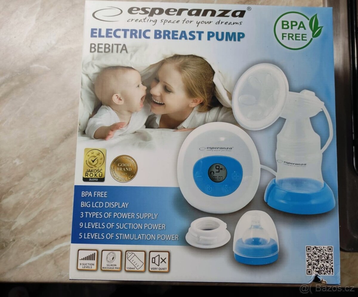 Elektrická odsávačka mateřského mléka Esperanza