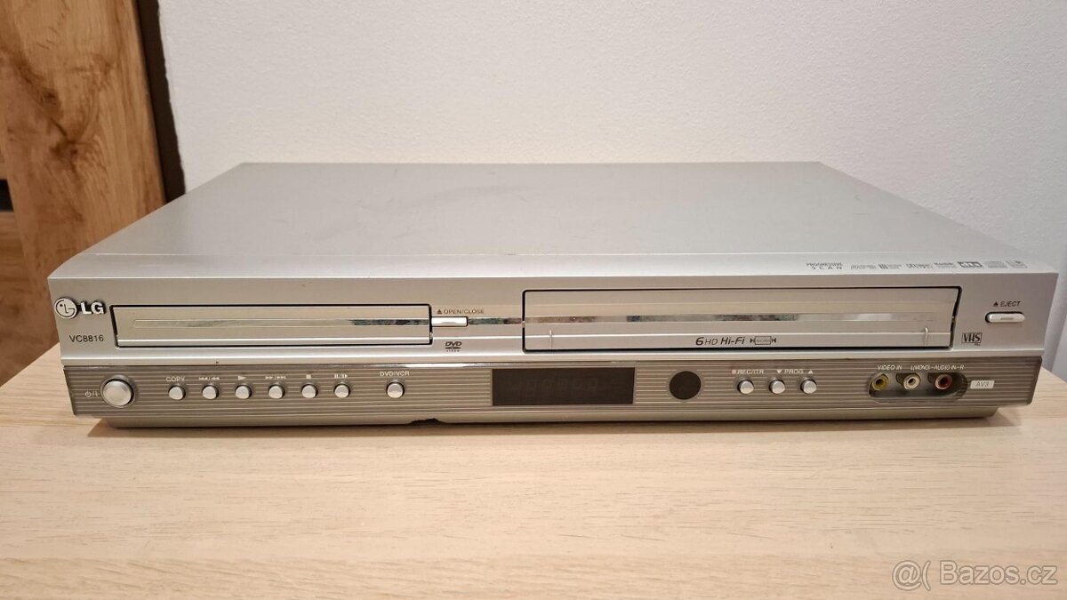 Videorekordér a DVD combo LG VC8816, Hi-Fi, 6 Hlav