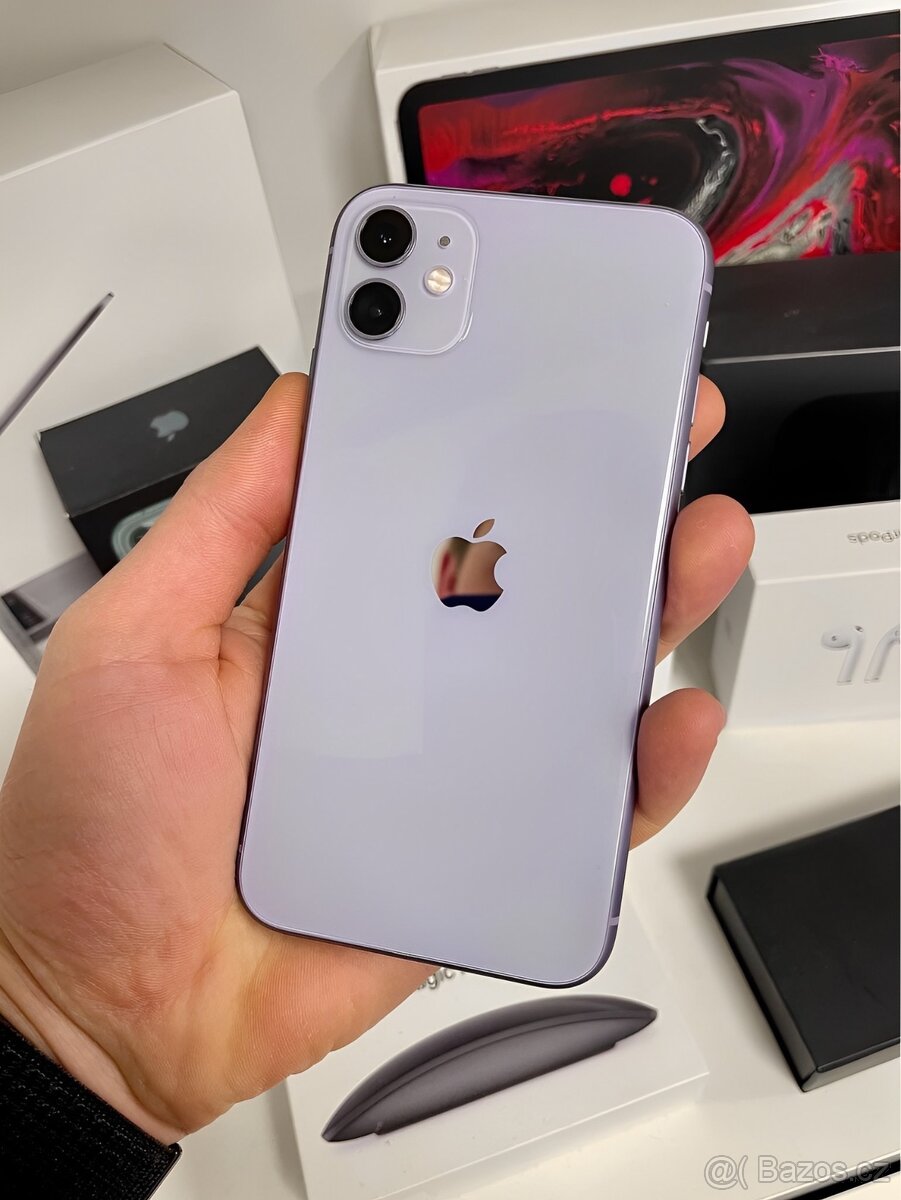 iPhone 11 Purple BATERIE 100% TOP
